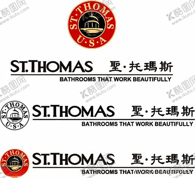 编号：74471902231735317851【酷图网】源文件下载-圣托玛斯卫浴LOGO