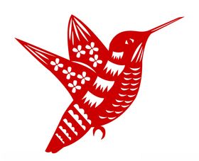 中国风节日剪纸画