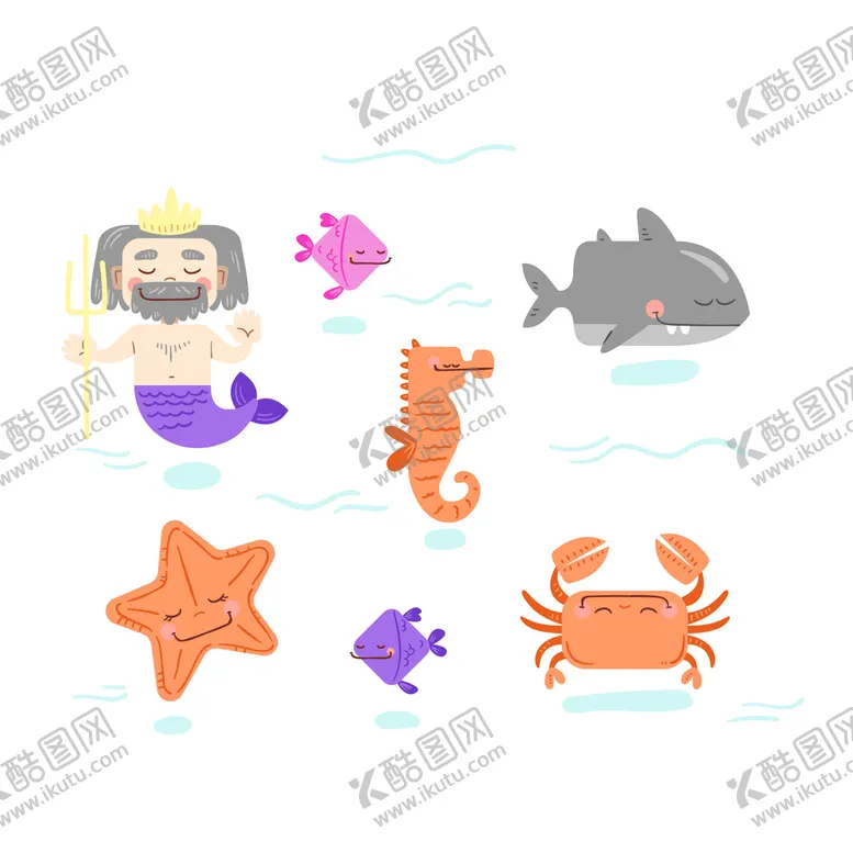 编号：79035609301248300297【酷图网】源文件下载-海洋元素 