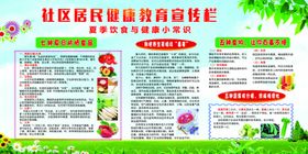 社区居民健康教育宣传栏