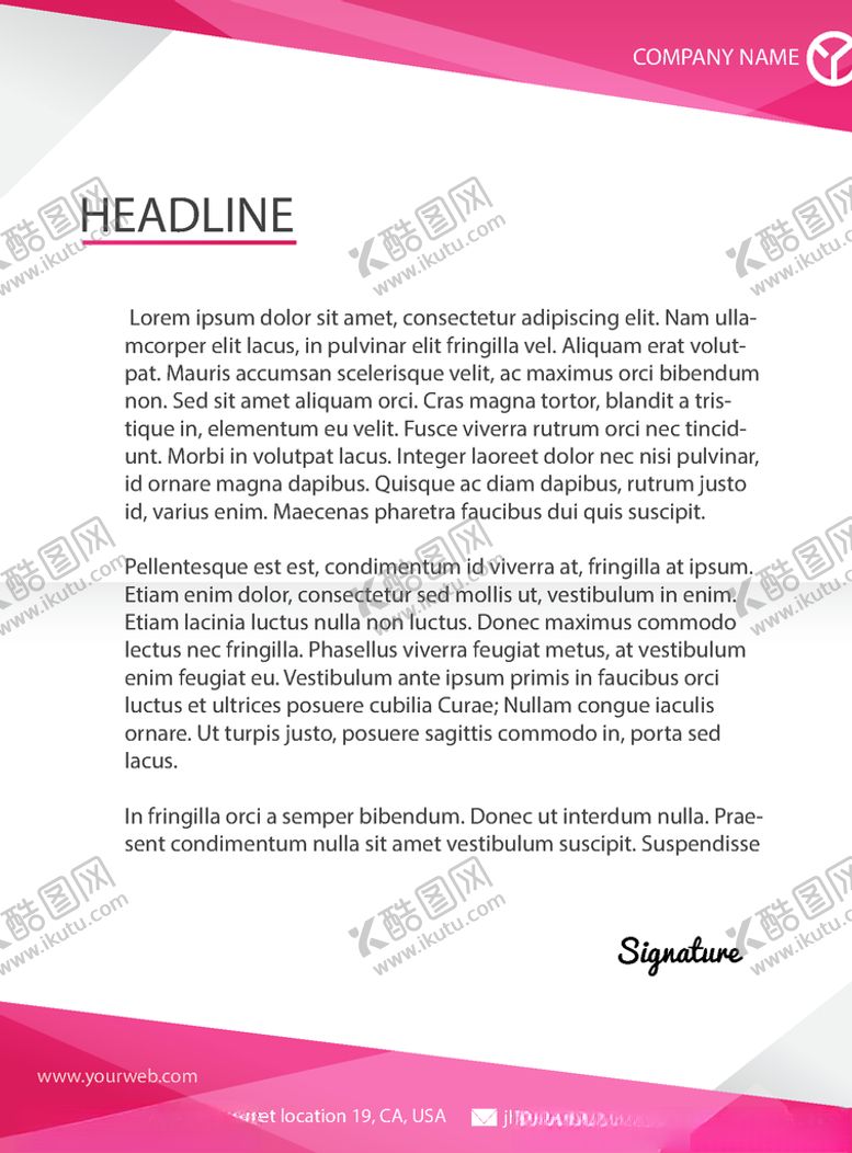 编号：50827309151206422163【酷图网】源文件下载-商务信纸