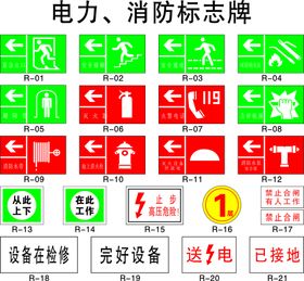 电力   消防标志牌