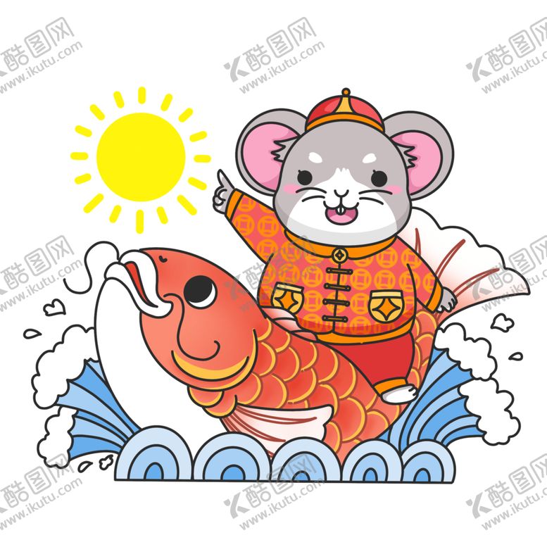 编号：58630707091619265577【酷图网】源文件下载-鼠年年年有余