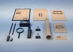 办公用品样机贴图贴图VI模板