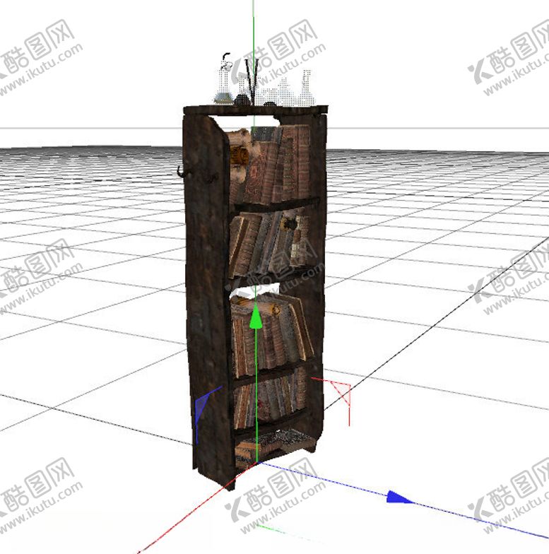 编号：51461402101834494444【酷图网】源文件下载-C4D模型书架