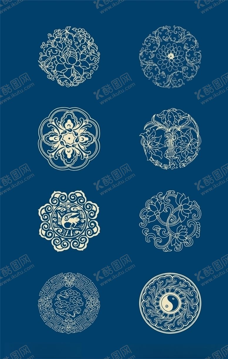 编号：29498410312022271062【酷图网】源文件下载-中国风古典花纹边框素材