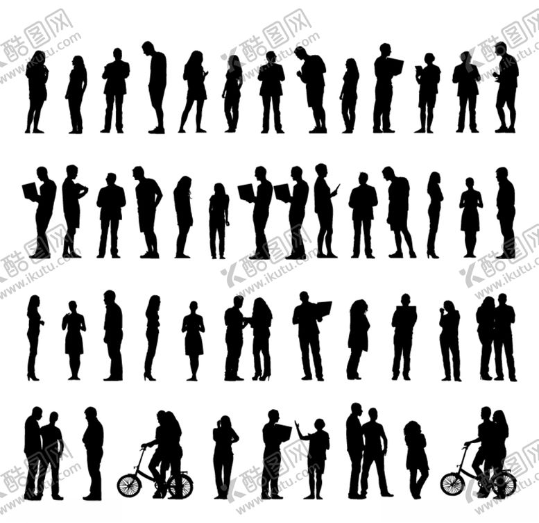 编号：71680009241927337316【酷图网】源文件下载-商务人物剪影