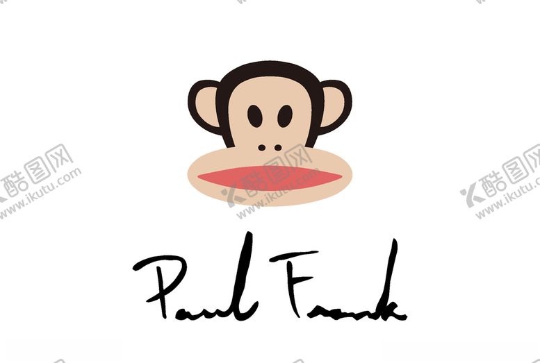 编号：56564710091551115804【酷图网】源文件下载-大嘴猴PaulFrank标志