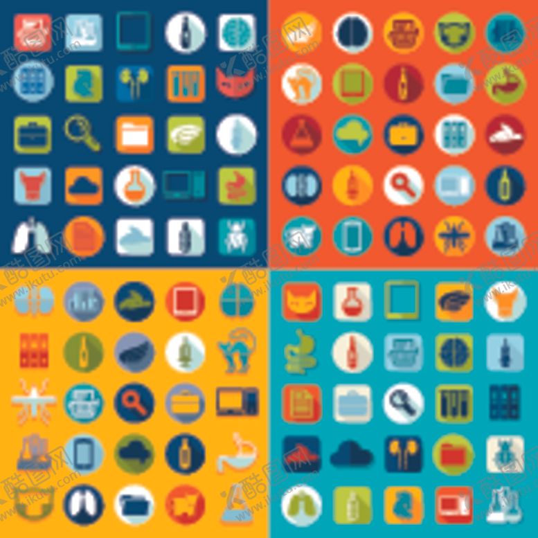 编号：12328904032226382705【酷图网】源文件下载-多彩图标集合