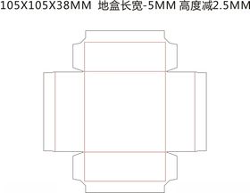 书型盒刀模展开刀模线