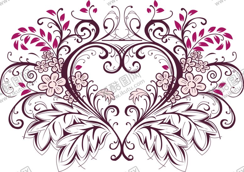 编号：99399409281541434211【酷图网】源文件下载-心花边花纹