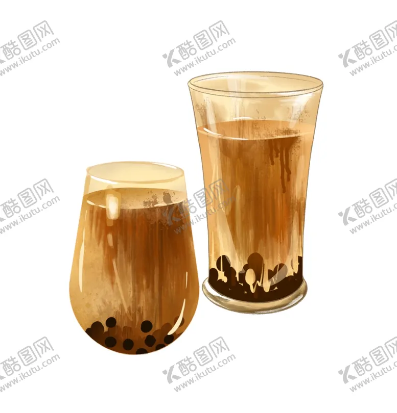 编号：80711606240836566519【酷图网】源文件下载-珍珠奶茶插画