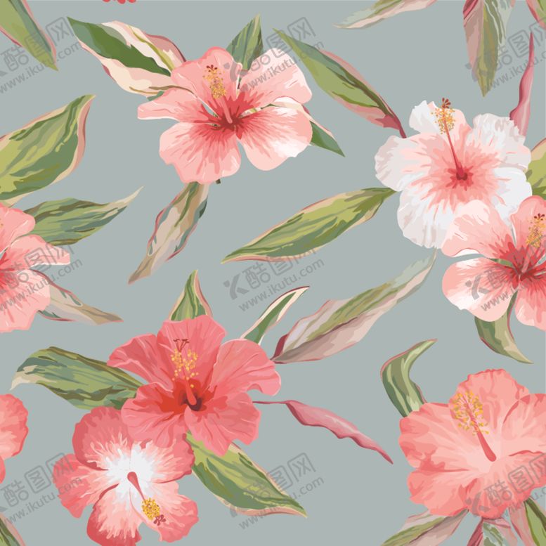 编号：92686809210513461045【酷图网】源文件下载-热带植物创意设计图案