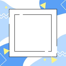 蓝粉小清新流体孟菲斯