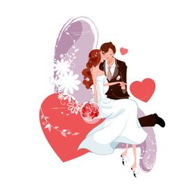 情侣爱结婚夫妻