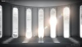 商业男性人物虚拟大气概念空间