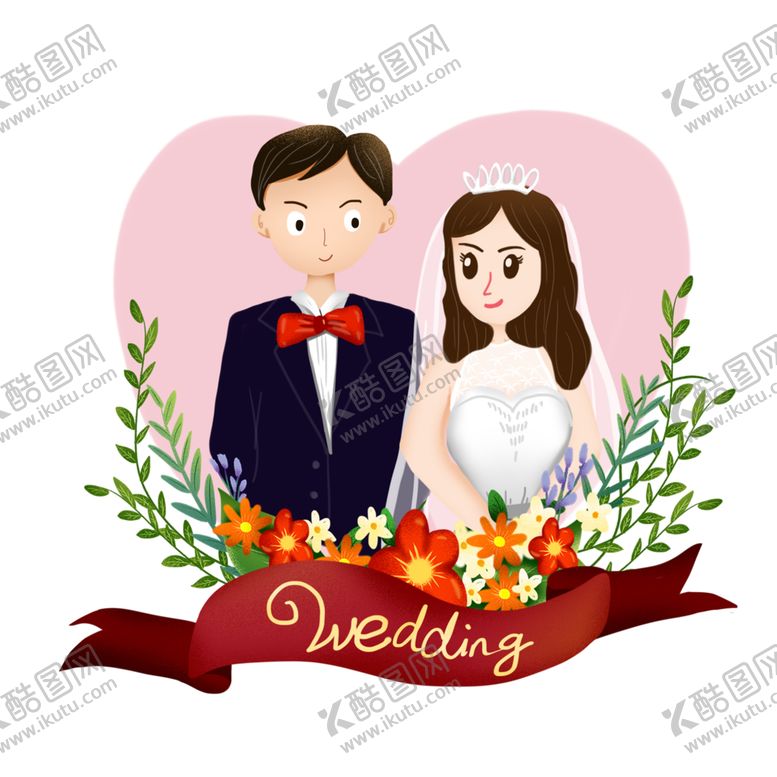 编号：48015009142052192464【酷图网】源文件下载-新郎新娘