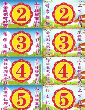 上下楼梯文明标语