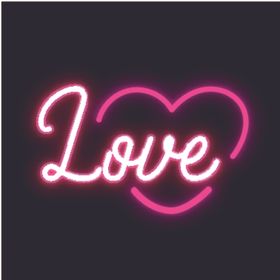 霓虹灯发光创意图案