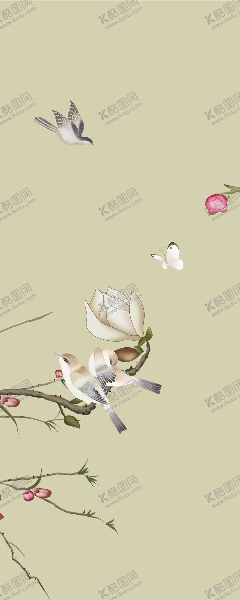 编号：20763606241026054858【酷图网】源文件下载-花鸟工笔画