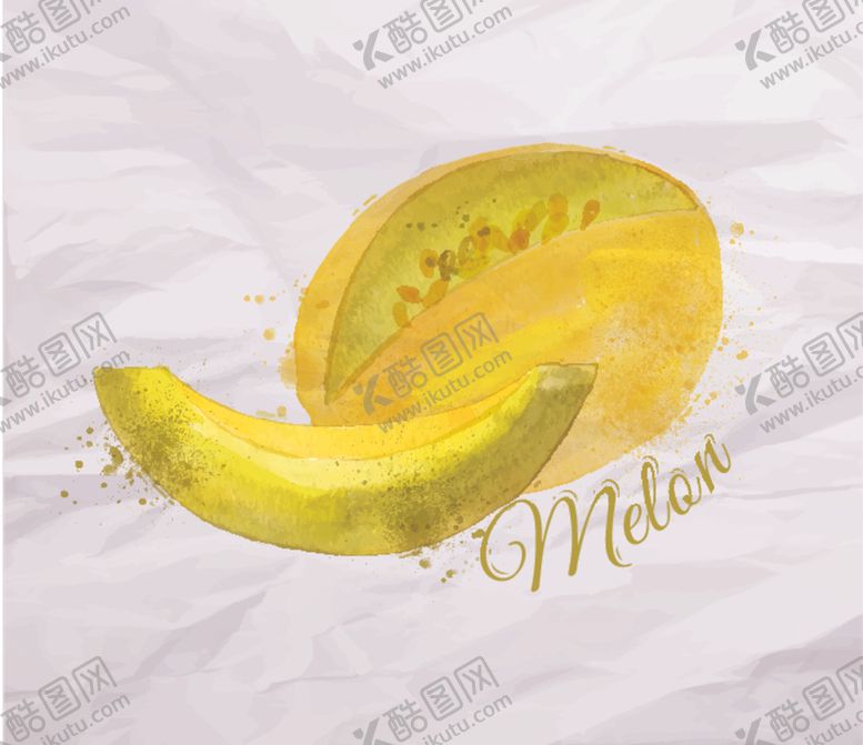 编号：43050109221620578732【酷图网】源文件下载-泼墨水彩水果插画
