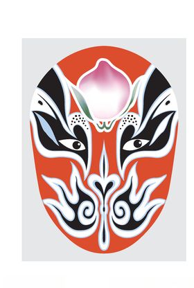 中国风传统京剧脸谱