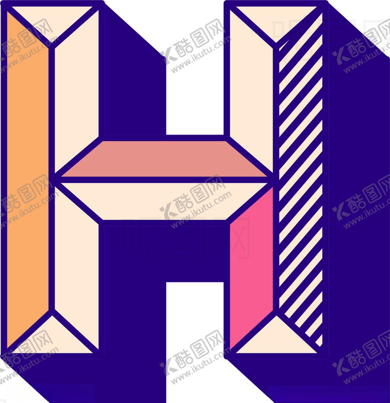 编号：94782509160702356035【酷图网】源文件下载-字母H