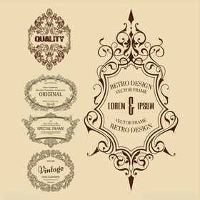 复古华丽装饰性花纹图案