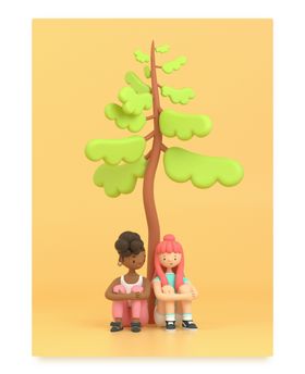 3D立体人物场景建模