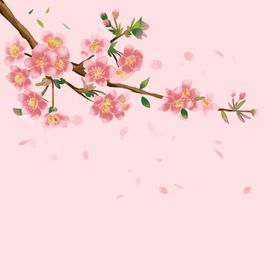 古风桃花背景