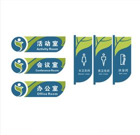 学校企业门牌导视牌校园系统标
