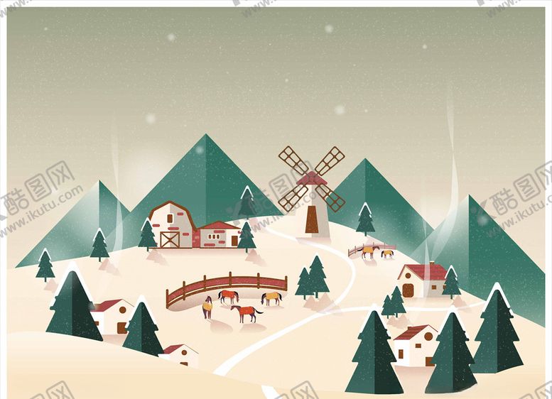 编号：54095310121536357270【酷图网】源文件下载-风景插画