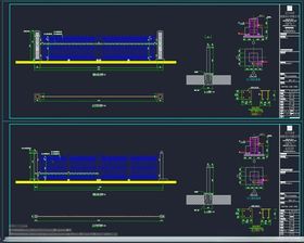 铁艺大门CAD施工图