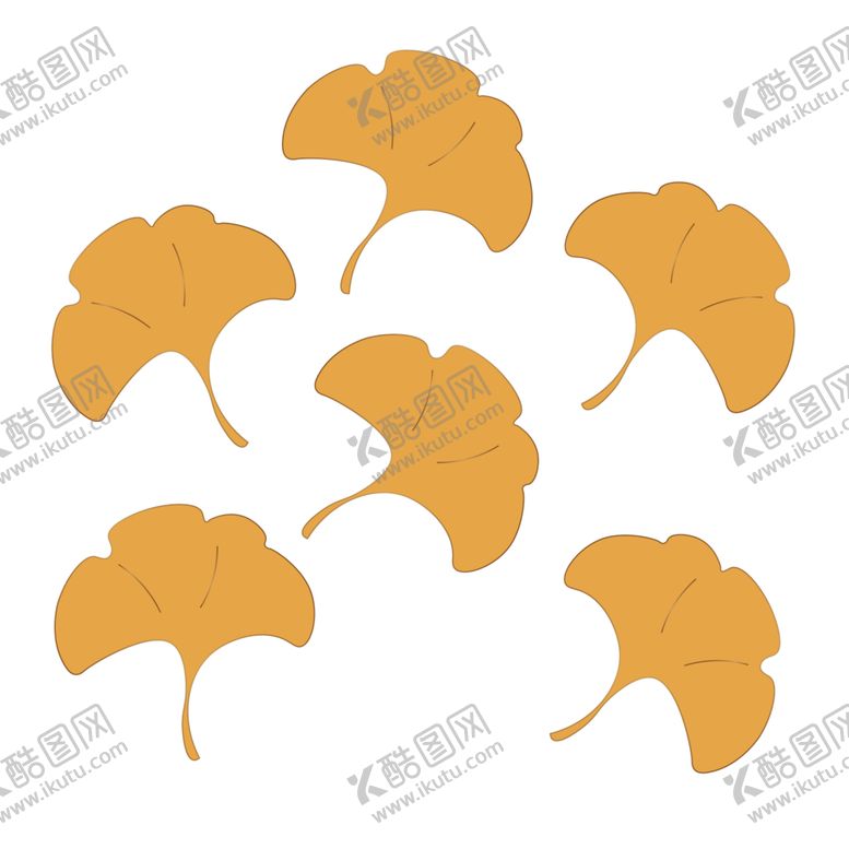 编号：66223905180844595637【酷图网】源文件下载-秋天银杏叶