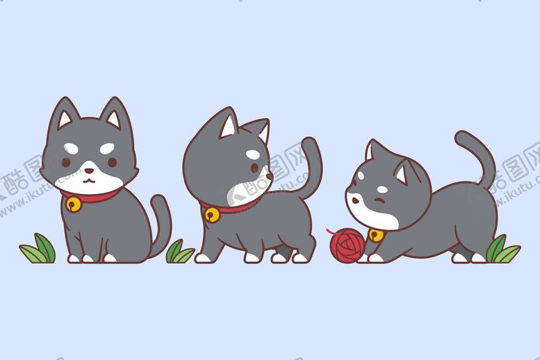 编号：37068409142029251956【酷图网】源文件下载-猫咪猫猫手绘