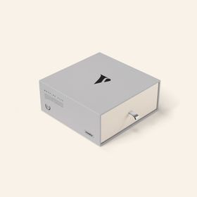 简约灰色抽屉式收纳盒样机