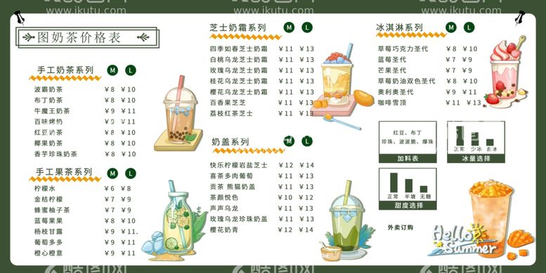 编号：29342402151123021787【酷图网】源文件下载-奶茶菜单