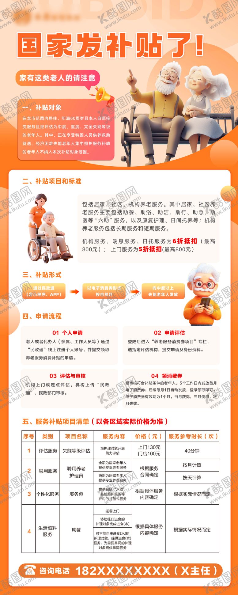 编号：32741203181313315970【酷图网】源文件下载-养老政策易拉宝展架