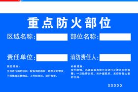 重点防火部位