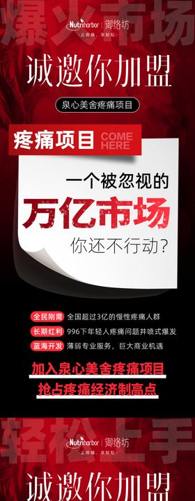 医美产品美业招商卡项喜庆海报