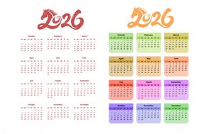 2026日历模板