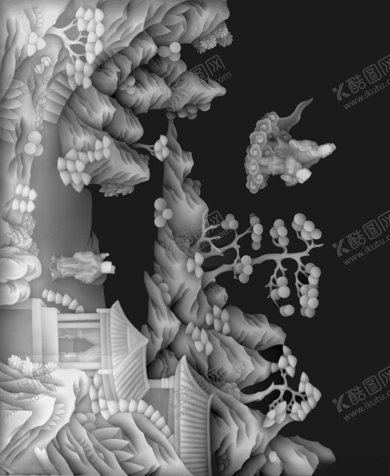 编号：54666905110728173999【酷图网】源文件下载-精雕图浮雕图灰度图黑白图