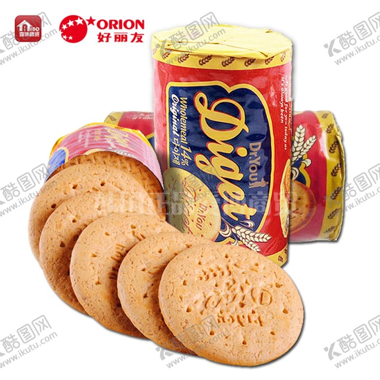 编号：83852610171400376242【酷图网】源文件下载-好丽友奥利恩原味全麦饼干