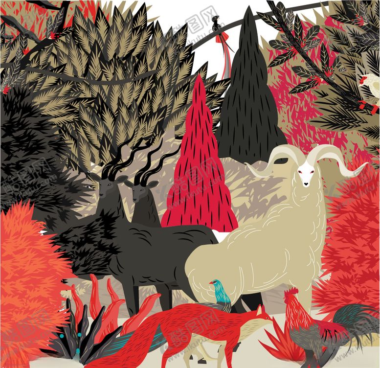 编号：67897909231039476144【酷图网】源文件下载-丝巾插画