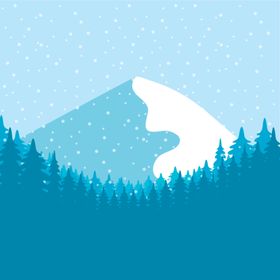 冬天背景壁纸雪地色卡通