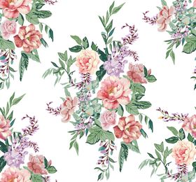 水彩花小碎花手绘花大花大牌花卉