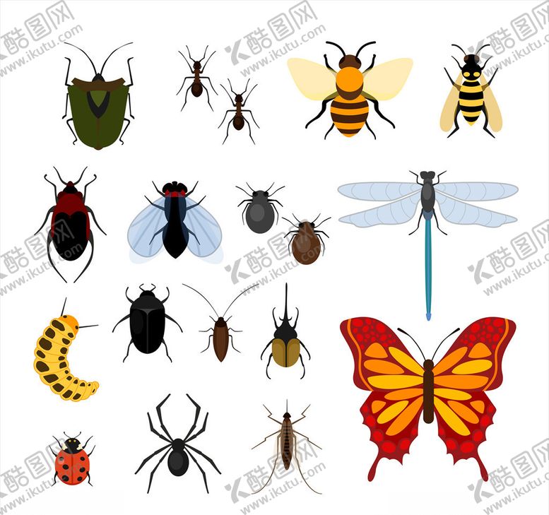 编号：14115410062156594805【酷图网】源文件下载-卡通昆虫