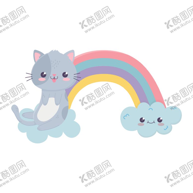 编号：52783505031639212115【酷图网】源文件下载-手绘卡通猫