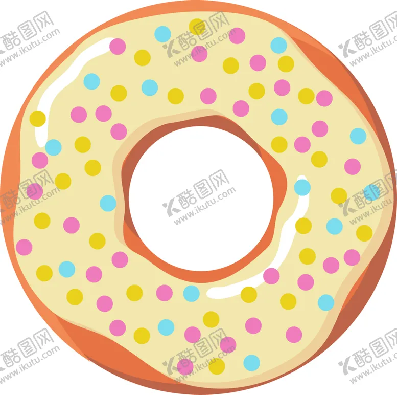 编号：34778702082027443009【酷图网】源文件下载-卡通甜甜圈