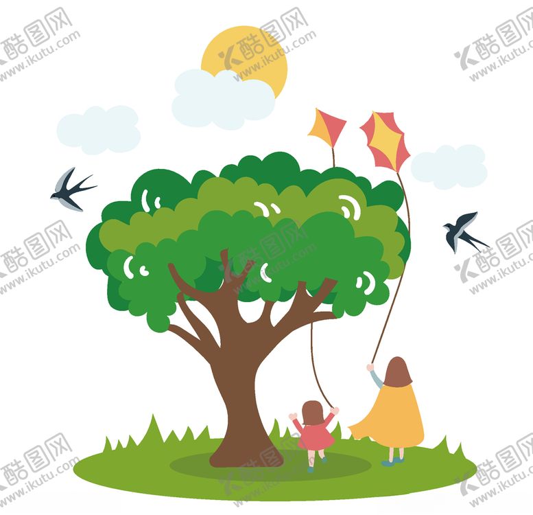 编号：51367004161653539919【酷图网】源文件下载-卡通插画风景素材